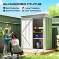 thumbnail image 4 of Outsunny Remise de Jardin 5 X 3 Pi, Petit Modèle avec Tablette Réglable, Vert, 4 of 10