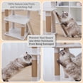 thumbnail image 4 of Vibrant Life 72.8" Extra-Large Off-White Cat Tree with Condo, Hammock, and Natural Jute Posts, 4 of 7