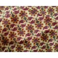 thumbnail image 4 of oneOone Silk Tabby Fabric Floral & Paisley Block Printed Craft Fabric BTY 42 Inch Wide, 4 of 4