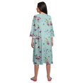 thumbnail image 4 of Moomaya Robe de Nuit d'Allaitement en Coton à Col Rond Imprimée pour Femmes, 4 of 6