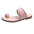 thumbnail image 1 of Women 2025 Casual Adjustable Hook Loop Sandals Summer Open Toe Slides Sandals Flat Sandal, 1 of 5