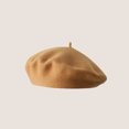 thumbnail image 1 of LinYooLi Hot Selling Autumn And Winter Wool Beret For Girls, Artistic And Retro, Versatile Korean Version Painter Hat, English Solid Color Felt Hat, 1 of 9