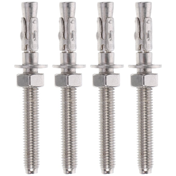 4pcs Sturdy Stainless Steel Bolts Practical Fixing Bolts Fixing Expansion Bolts