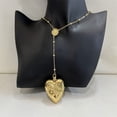 thumbnail image 1 of Lana Del Rey Necklace Heart with Spoon LDR Merch Snakes Chain Serpent Pendent, 1 of 7