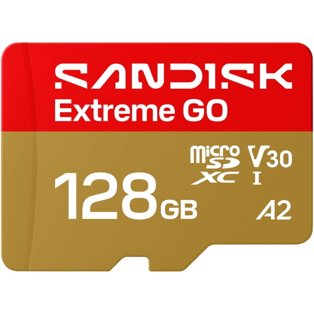 Carte microSDXC™ UHS‑I SANDISK Extreme® GO 128Go