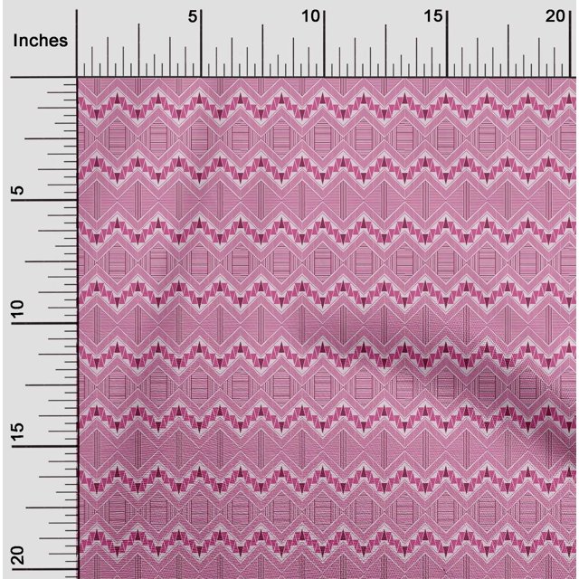 oneOone Tissu en Coton Flex Chevron & Triangle Imprimé Géométrique BTY 40 Pouces de Large