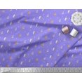 thumbnail image 2 of Soimoi Purple Georgette Viscose Fabric Tree Christmas Print Fabric by Yard 42 Inch Wide, 2 of 3