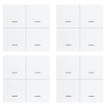 thumbnail image 1 of 4X Tuya ZigBee Smart Scene Switch 4 Gang Smart Switch 12 Scene Switch Push Button Controller Supports Home Assistant,4 x Smart switch 4 x English instruction manual,White, 1 of 8
