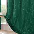 thumbnail image 4 of Thermal Insulated Soundproof Curtains for Bedroom - Polyester Window Drapes with Grommets Machine Washable & Light Blocking for Living, Green, JKODE, 4 of 8