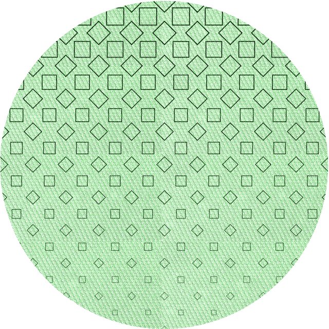 Ahgly Tapis Rond Lavable en Machine Intérieur Transitionnel Vert Menthe, 4 Pieds Rond
