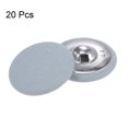 thumbnail image 3 of Unique Bargains 20pcs 44L Fabric Cloth Covered Button 28mm Round Metal Shank Sewing Buttons for Suits Dress Blouses, Light Blue, 3 of 5