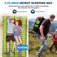 thumbnail image 2 of Tapis de Couchage Gonflable Léger, Coussinet Imperméable Compact et Portable pour le Camping, la Randonnée et le Backpacking - 190 x 68 cm, 2 of 5
