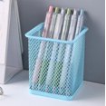 thumbnail image 1 of Office Supplies, Metal Hollowed Out Desktop Storage Box Multifunctional Color Mesh Storage Box For Student Stationery, Teacher Gifts, 1 of 6