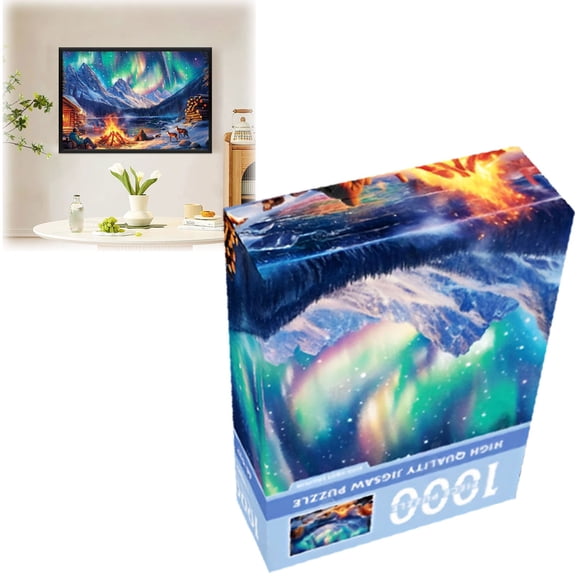Jouet Casse-Tête Tendance pour Enfant Casse-Tête pour Adultes 1000 Pcs,1000 Pcs de Papier Casse-Tête Peinture à l'Huile Casse-Tête d'Intelligence et Jouet de Décompression