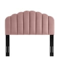 thumbnail image 2 of Veronique Full/Queen Performance Velvet Headboard - Dusty Rose, 2 of 4