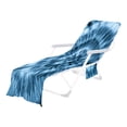thumbnail image 2 of LSLJS Beach Chair Cover with Side Pockets, Microfiber Chaise Lounge Chair Towel Cover for Sun Lounger Pool Sunbathing Garden Beach Hotel, Easy To Carry Around, 2 of 6
