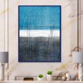 thumbnail image 3 of Designart Teal Meets Grey Abstract Art FLOAT FRAME WALL ART, 3 of 3