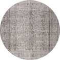 thumbnail image 1 of Ahgly Company Tapis d'Intérieur Rond Traditionnel Gris Granit Persan, 3 Pieds Rond, 1 of 6