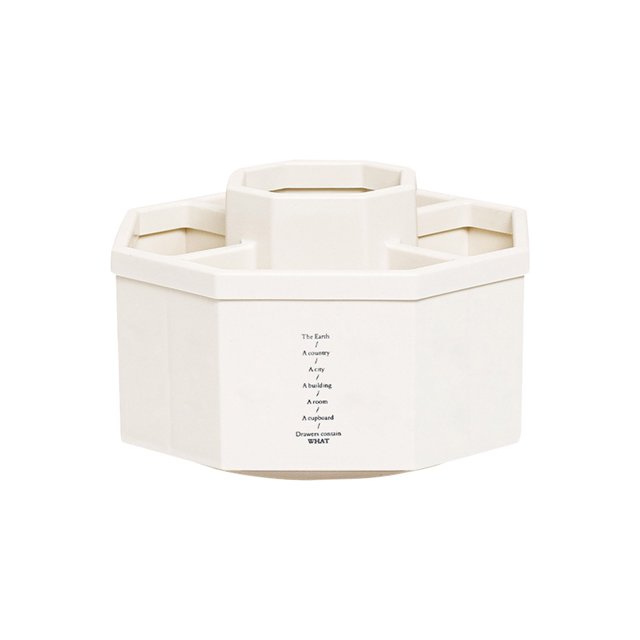 Pompotops 5-grid Multifonction Grande Capacité de Stockage de Bureau Boîte Étudiant Bureau Seau Maquillage Porte Brosse Rotation, 360 Degrés Rotation Personnalisé Porte Stylo Dégagement