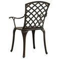 thumbnail image 4 of vidaXL Chaises de Jardin 2 Pcs Aluminium Coulé Bronze, 4 of 5