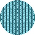 thumbnail image 1 of Ahgly Tapis Rond Lavable en Machine Intérieur Transitionnel Vert Cyan Foncé, 5 Pieds Rond, 1 of 7