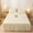 Beige#1, variant on MTBLYS Solid Color Bed Skirt Washed Cottons Edge 78.74X59.06 Inch Non-Slip Elastic Cord Dirtproof Mattress Cover Polyester-Cottons 1-Piece Bed Skirt for Twin Full Queen King Bed