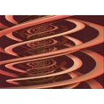 thumbnail image 1 of Ahgly Company Machine Washable Indoor Rectangle Transitional Orange Area Rugs, 7' x 10', 1 of 7