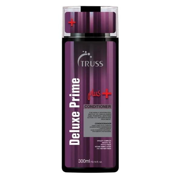 TRUSS Deluxe Prime + Deep Conditioner - Anti Frizz & Damaged Hair Treatment - Moisturizing Conditioner for Restored Hair Shine - Powerful Hair Care with an Anti Breakage Effect (10.4oz