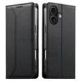 thumbnail image 1 of RFID Blocking Wallet Case for iPhone 17 Magnetic Leather Flip Cover with Stand Black, 1 of 7