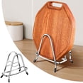 thumbnail image 1 of Stainless Steel Kitchen Organizer Cutting Board Holder Stand with Integrated Pot Lid Storage, 1 of 3