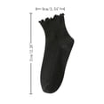 thumbnail image 3 of ylioge Ruffle Crew Socks for Women 3 Pack Cute Solid Comfort-Cotton Basic Boot Sock Sales, 3 of 3