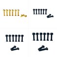 thumbnail image 3 of ZheElen Ensemble de Clous et Écrous pour Pont de Planche à Roulettes Pièces de Rechange Outils de Longboard Quincaillerie Vis d'Embarquement Professionnelles Fournitures Noir 25mm 1Ensemble, 3 of 6