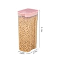 thumbnail image 3 of Meitianfacai Airtight Cereal Storage Container With Lids, Clear Airtight Kitchen Food Storage Container For Grain, Sugar, Flour, Rice, Nut, Snacks, 3 of 7