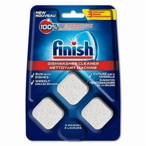 FINISH® Lave-vaisselle, Nettoyeur à linge, 3 Comte, suppression de graisse, marche avec des plats, 3 Nombre