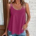 thumbnail image 1 of EGNMCR Débardeurs pour Femmes Femmes Col Rond Mode Sans Manches Confortable Camisole, 1 of 6