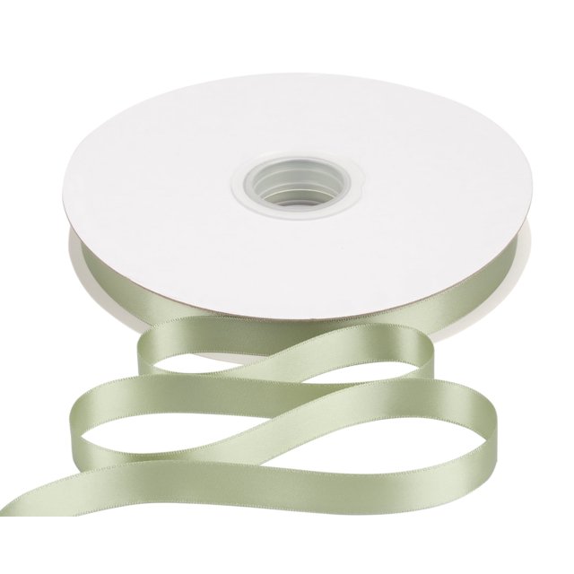 Joycrosso 5/8 Inch Spring Moss Solid Satin Ribbon, 100 Yards Double Faced Satin for Gift Wrapping Floral Bouquets Wedding Party Decoration