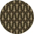 thumbnail image 1 of Ahgly Company Tapis de Zone Carré Transitionnel Lavable en Machine, 3 Pieds Carré, 1 of 7