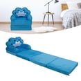 thumbnail image 1 of Foldable Cartoon Chair, Lovely Crown Multi Functional, Kindergarten Reading Sofa, Blue, with Cloth Material, for Indoor and Outdoor Use, 1 of 7