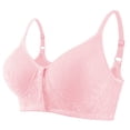 thumbnail image 1 of VEKDONE Woman's Solid Color Thin Style Ventilate Large Size Bra Without Steel Rim Pink 38/85, 1 of 6