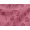 thumbnail image 4 of oneOone Viscose Jersey Fabric Tree & Giraffe Block Print Fabric BTY 60 Inch Wide, 4 of 5