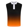 thumbnail image 3 of Plebaso Tank Tops for Men Casual Quarter Zip Collared Tee Shirts Sleeveless Gradient Color Fashion Shirts, 3 of 4