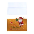 thumbnail image 1 of Cartes de Noël avec Enveloppes Cartes de Vœux de Noël avec Enveloppes et Autocollants Lot de 10 Cartes de Noël Scintillantes avec Enveloppes Cartes de Vœux de Noël Père Noël Bonhomme de Neige, 1 of 6