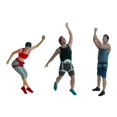 thumbnail image 2 of Xuanheng 3Pcs Ini Rock Climbing Figures Climbers Human Figure Model Painted for Micro Landscape Crafts Layout Train Railway Decoration 1 87 Scale, 2 of 8