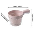 thumbnail image 3 of Colander With Handle 2 In 1 Double Layer Vegetable Washing Fruit Strainer Detachable Food Bowl For Berries Pasta Space, 3 of 4