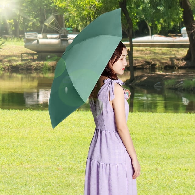 EGNMCR Ultralight Sun Umbrella Sun Protection Women Small Umbrella Portable Capsule Umbrella Mini Fold Umbrella For Sunny And Rainy Days Pocket Rain Gear