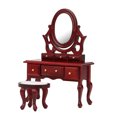 thumbnail image 3 of ANGGREK Meubles Miniatures, Coiffeuse Miniature Maison de Poupée Coiffeuse, pour Filles Enfants, 3 of 8