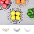 thumbnail image 1 of Vaidha Geometric Fruit Vegetable Wire Basket Metal Bowl Kitchen Storage Desktop Display, 1 of 2