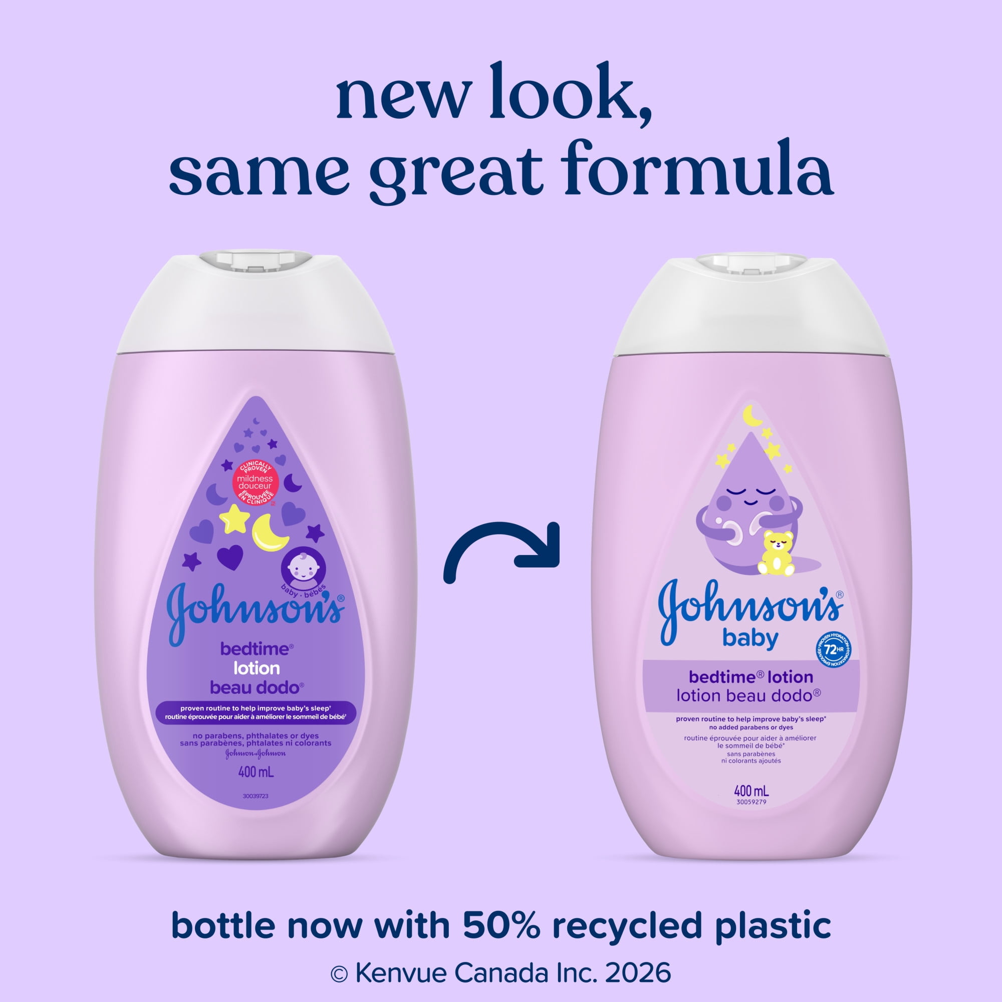 Lotion hydratante pour la peau sèche de bébé Johnson's Beau Dodo, 400 ml