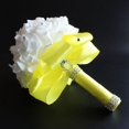 thumbnail image 2 of Faithtur Artificial Wedding Bride Bouquet Romantic Handheld Bridesmaid Flower with Ribbon, 2 of 4