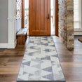 thumbnail image 1 of JV Home Runner Rug Arrow Grey 2'7" x 8' Hallway Soft Indoor Washable Rugs Anti Slip, 1 of 6